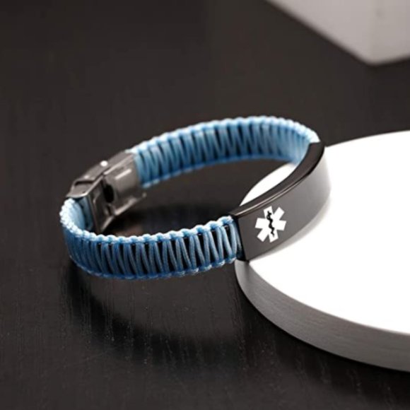 Diabetes Medical Alert ID Bracelet for Women - Picture 5 of 7